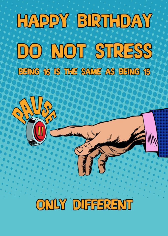 Twisted Gifts presents the "16 - Only Different 16 Funny Birthday Card" for your 16th birthday, ensuring that you have a unique celebration without any stress of being the same as x.
