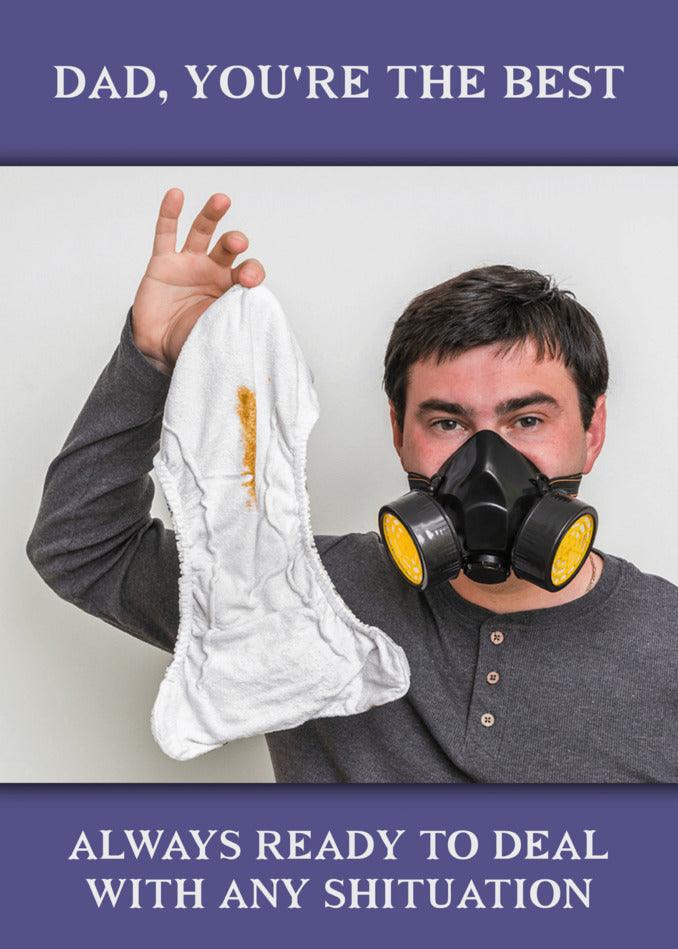 Dad, you're the best! Whether it's a funny joke or a serious Any Shituation, you're always ready to handle it with ease. Happy Father's Day, Twisted Gifts!