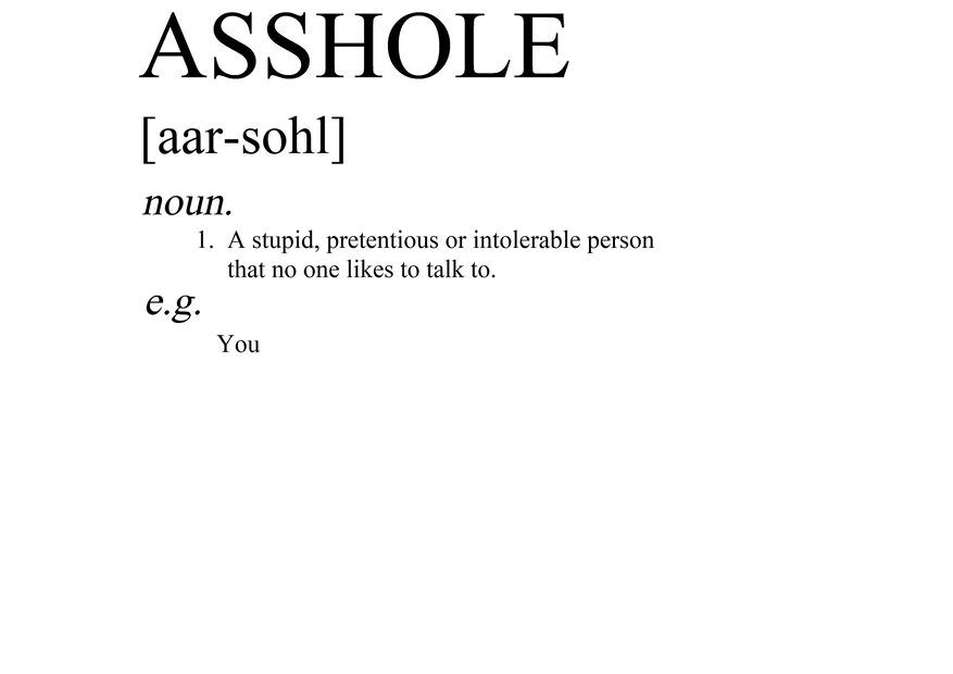 A black background with an Asshole T-Shirt from Twisted Gifts, and a plane flying in the sky.