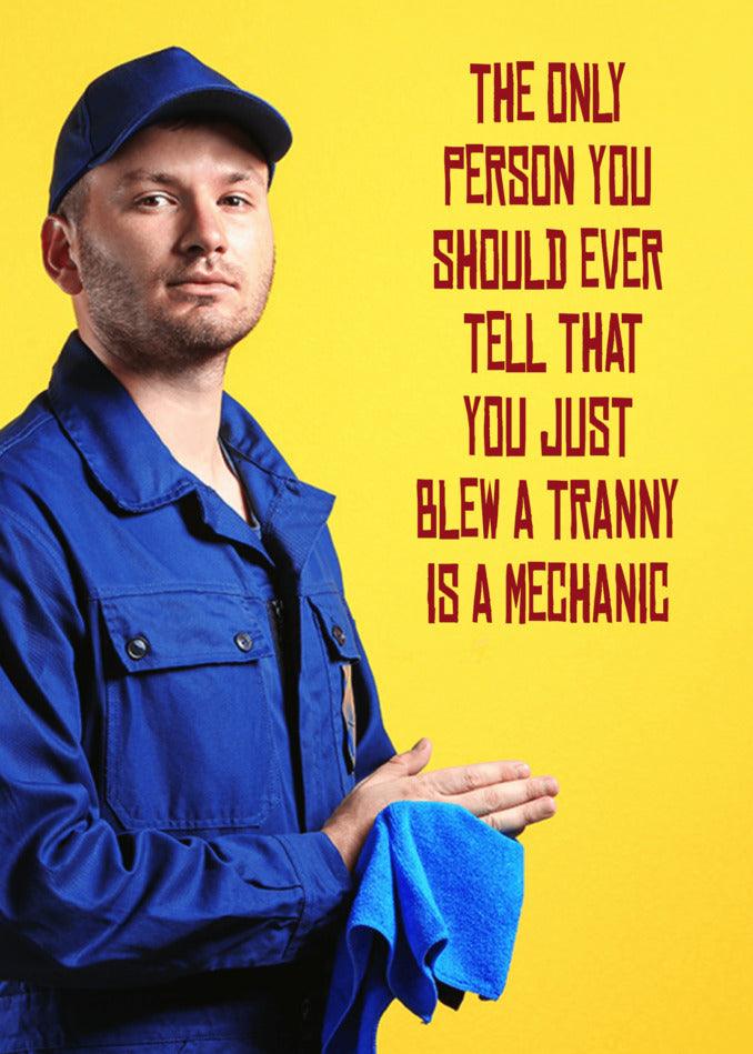 The only person you should ever tell that you just blew a tyre is a Twisted Gifts mechanic.