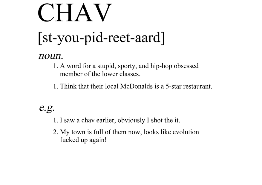 A black Chav T-Shirt with a plane flying in the sky. (Twisted Gifts)