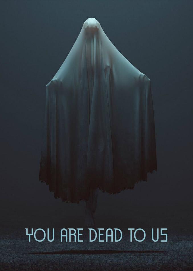A dark and twisted, yet funny Dead Insulting Farewell Card from Twisted Gifts for those who will be dearly missed.