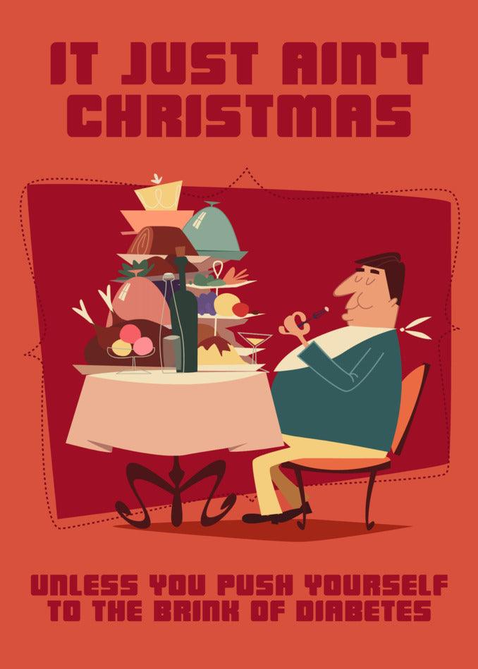 Twisted Gifts presents the Diabetes Funny Christmas Card, because it just ain't Christmas without a funny surprise.