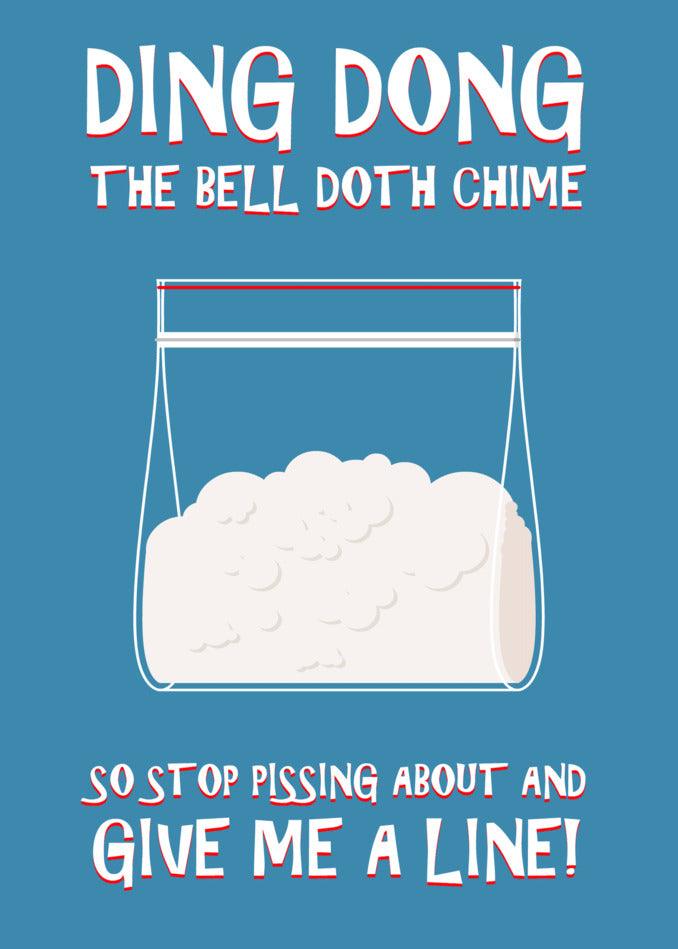Twisted Gifts Ding Dong Funny Birthday Card dot chime, twisted gifts.