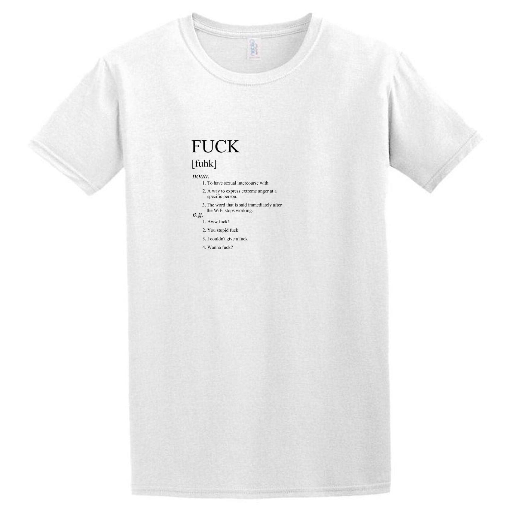 A white Fuck T-Shirt from Twisted Gifts.