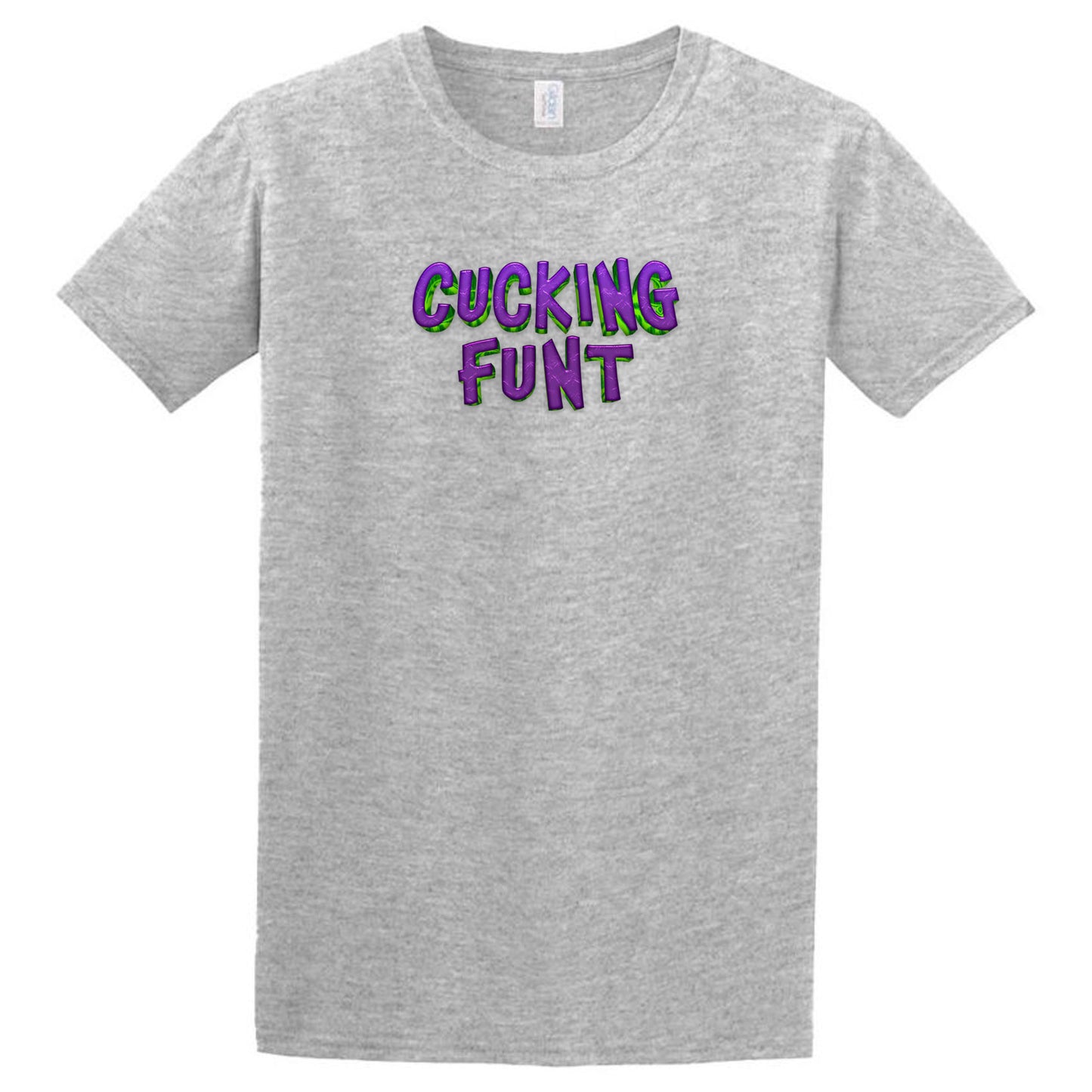 The Cucking Funt T-Shirt by Twisted Gifts is a grey tee with bold purple text—ideal for anyone who loves to make a statement.