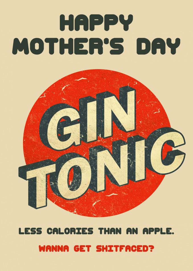 Celebrate Mother's Day with a refreshing twist of Gin Tonic and surprise her with a heartfelt Mother's Day Card, the "Calories Funny Mother's Day Card" from Twisted Gifts.