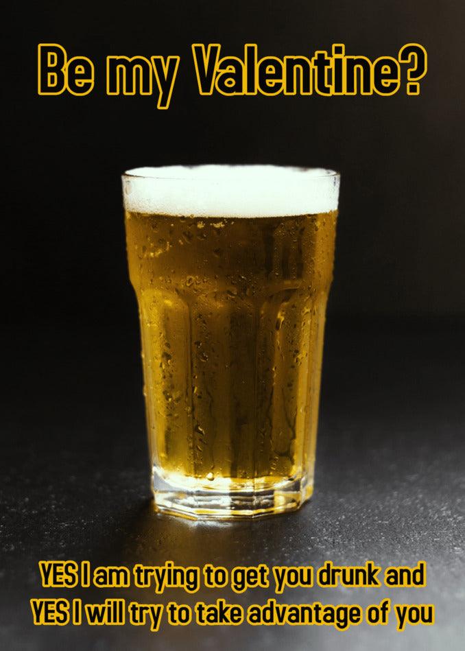 Celebrate Valentine's Day with a funny Valentine's card from Twisted Gifts. Be my valentine? vss Get You Drunk Him Rude Valentine's Card from Twisted Gifts.