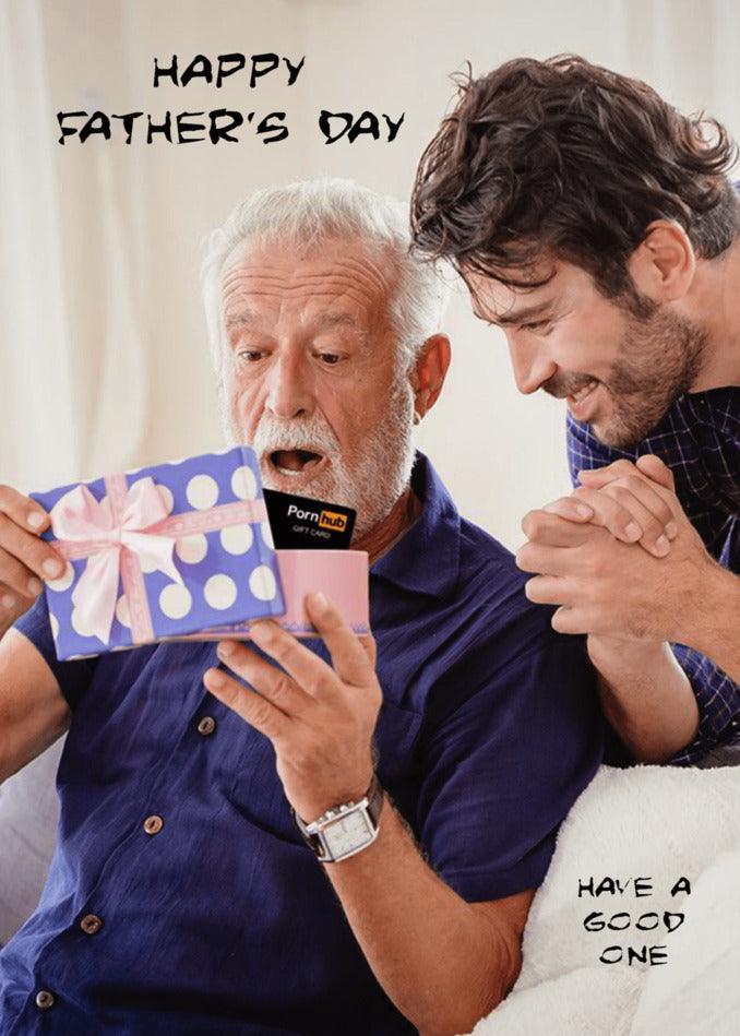 Twisted Gifts - Gift Card Funny Father's Day Card.