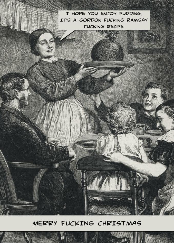 Sending you a hilariously Twisted Gifts GR Recipe Funny Christmas card.