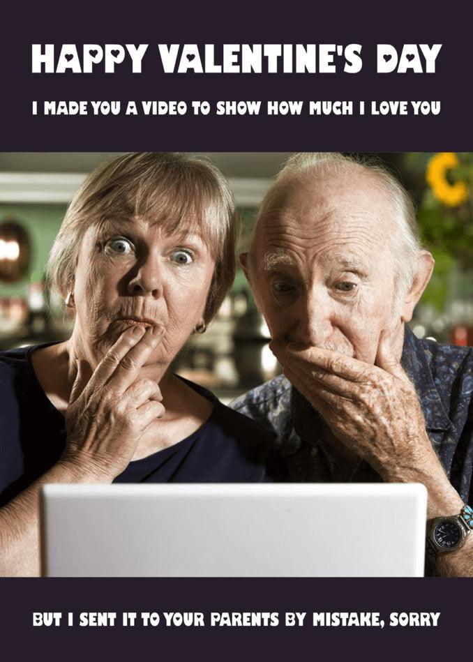 Happy Valentine's Day! I made a hilarious video to show how much I love you with Twisted Gifts' Mistake Funny Valentine's Card.