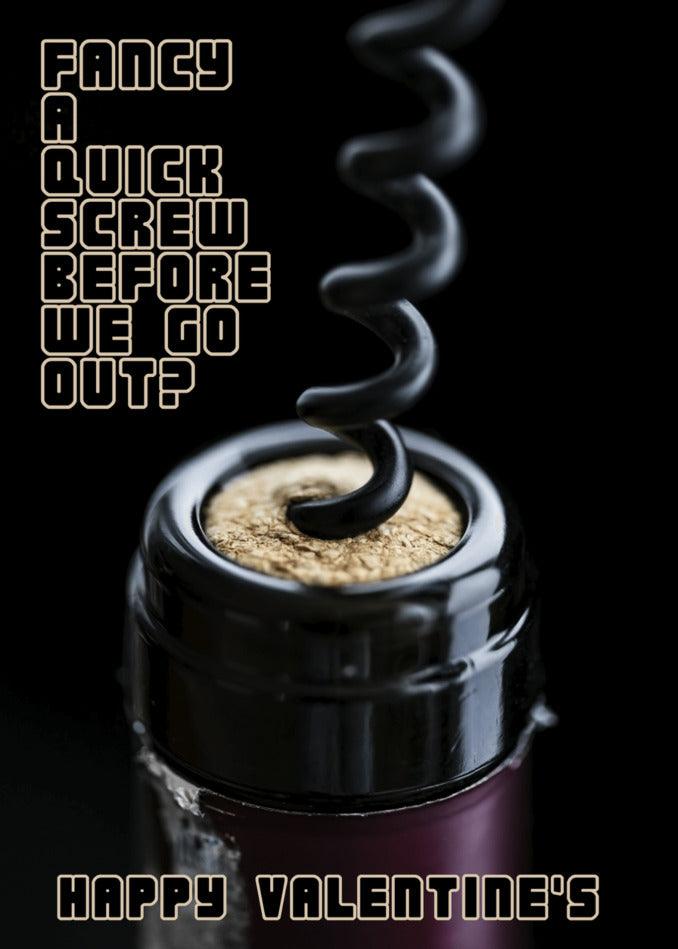 Celebrate Valentine's Day with a Quick Screw Rude Valentine's Card from Twisted Gifts that will bring a smile to your loved one's face. Don't settle for ordinary gifts, give them something unique and twisted with our Valentine's.