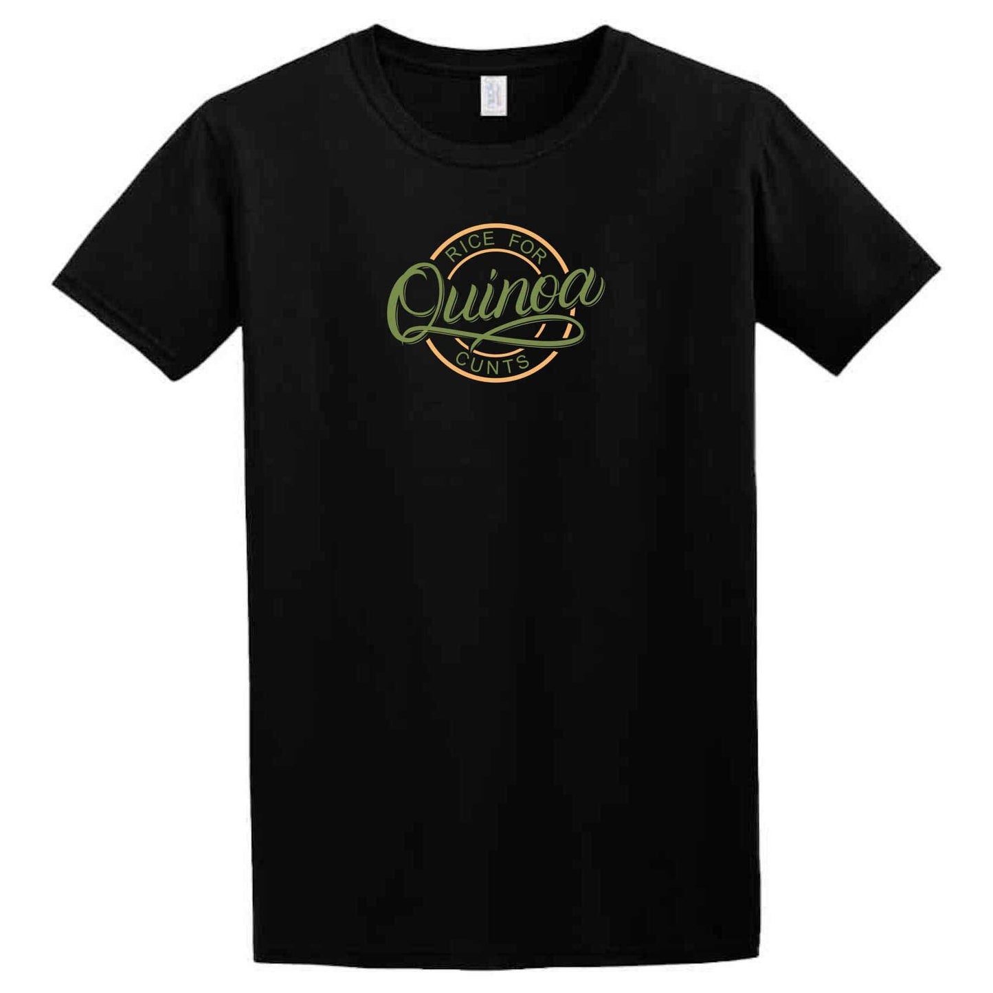 A black Quinoa T-Shirt with the word quina on it by Twisted Gifts.