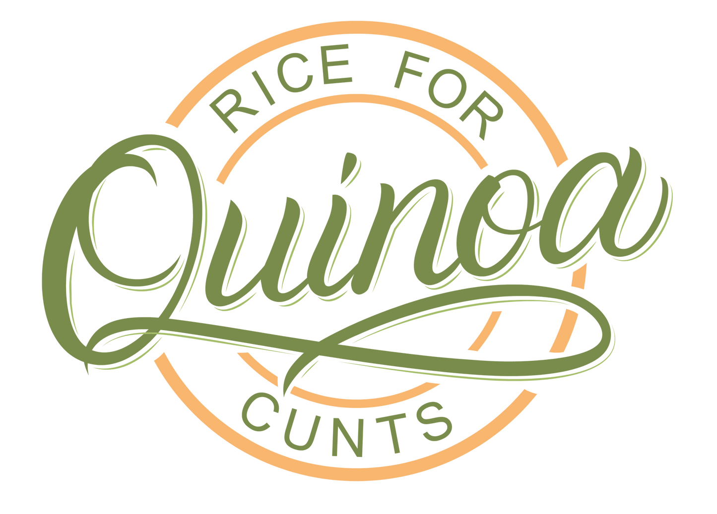 Rice for Quinoa T-Shirt Twisted Gifts logo.