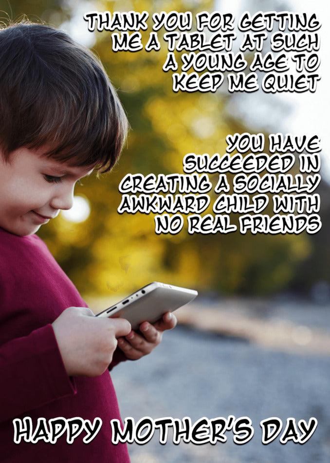 Looking for the perfect Twisted Gifts Socially Awkward Funny Mother's Day Card? Look no further! Our collection of happy mother's day quotes is guaranteed to put a smile on your mom's face. Whether you want to express your love.