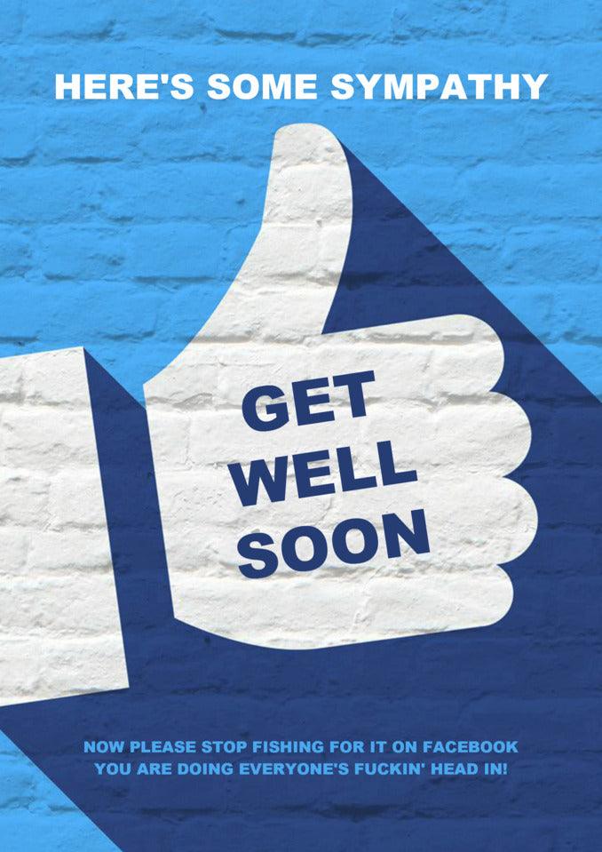 Here's a Twisted Gifts Sympathy Funny Get Well Soon Card.