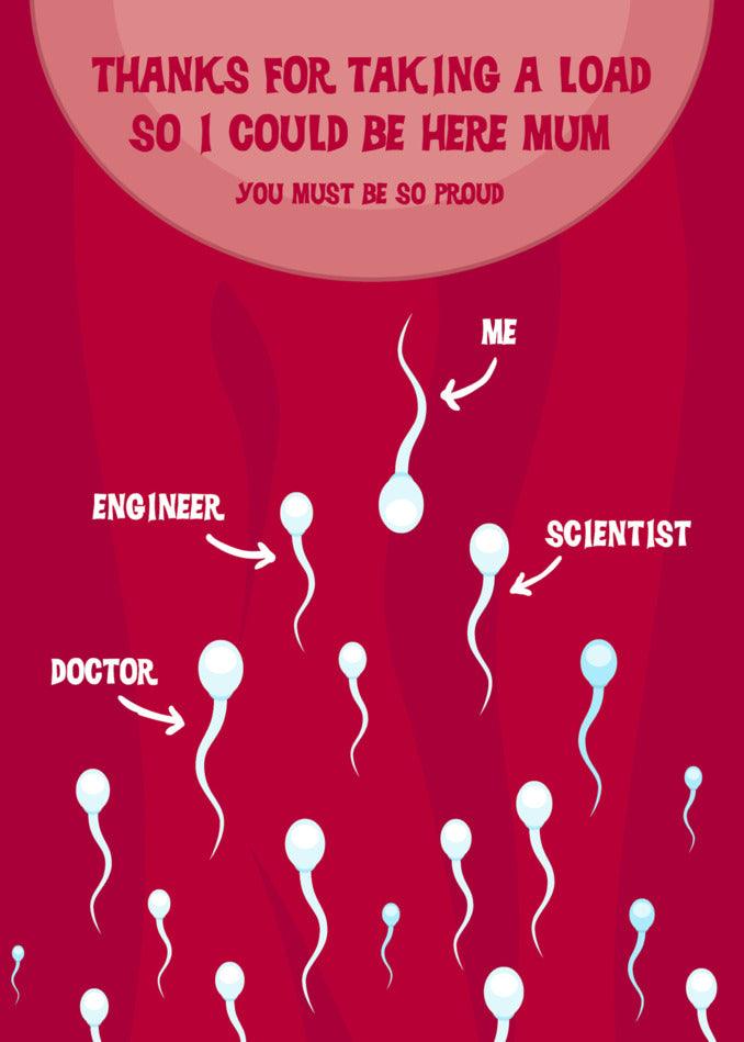 Thanks for Choosing the Taking A Load Funny Mother's Day card, mom! This Twisted Gifts card is a twisted gift that will surely bring a smile to your face.