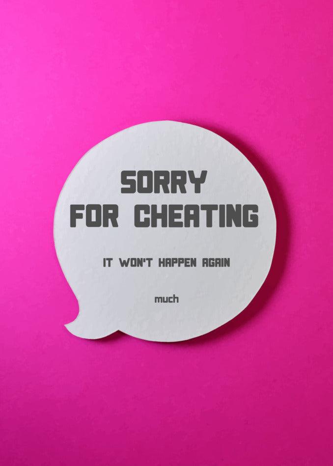 Twisted Gifts Won't Happen Again Funny Sorry Card.