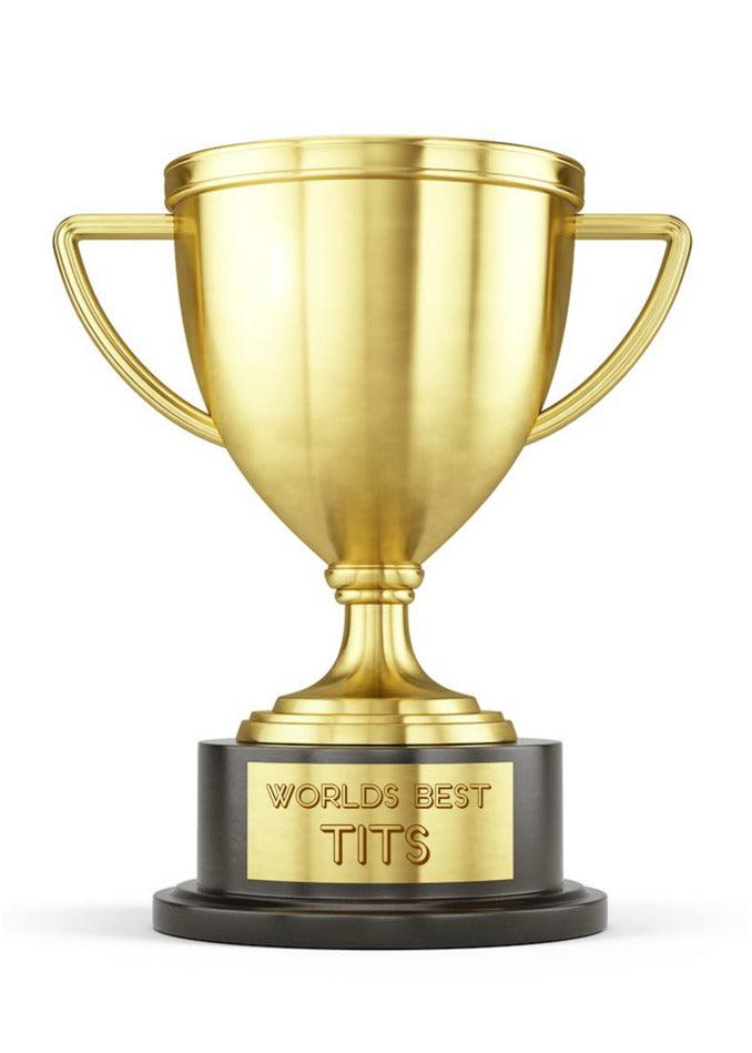 A Twisted Gifts Worlds Best Funny Valentine's Card featuring the word "world's best tip" on it.
