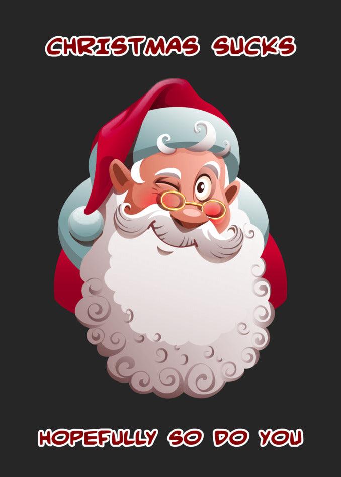 Twisted Christmas chucks - screenshot.
Xmas Sucks Funny Christmas Card by Twisted Gifts - screenshot.