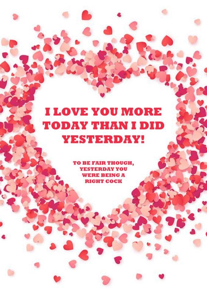 Twisted Gifts' Yesterday Funny Greeting Card