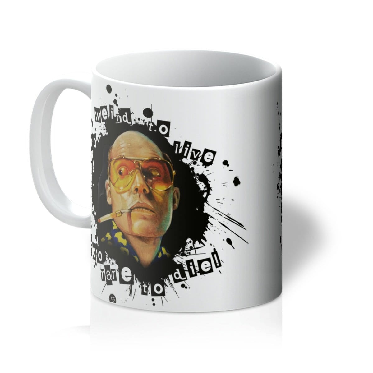 This Too Weird Mug by Twisted Gifts features a twisted image of a man smoking a cigarette, making it an out there and unique gift option.
