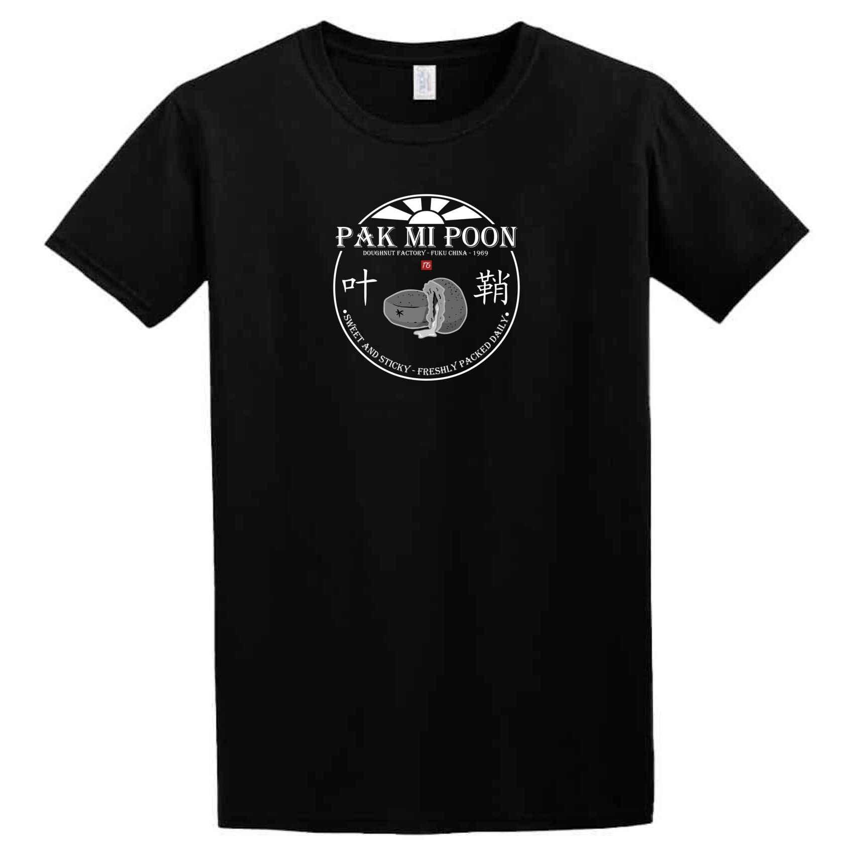 A Pak Mi Poon T-Shirt that says park o'doo, made by Twisted Gifts.