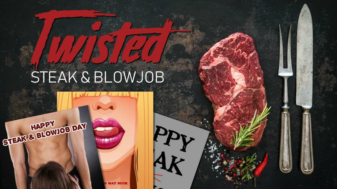 Funny Steak & Blowjob Day Cards