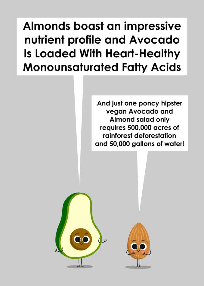 Twisted Gifts Avocado Funny Greeting Card boost an impressive nutrient profile and avocado healthy fats.