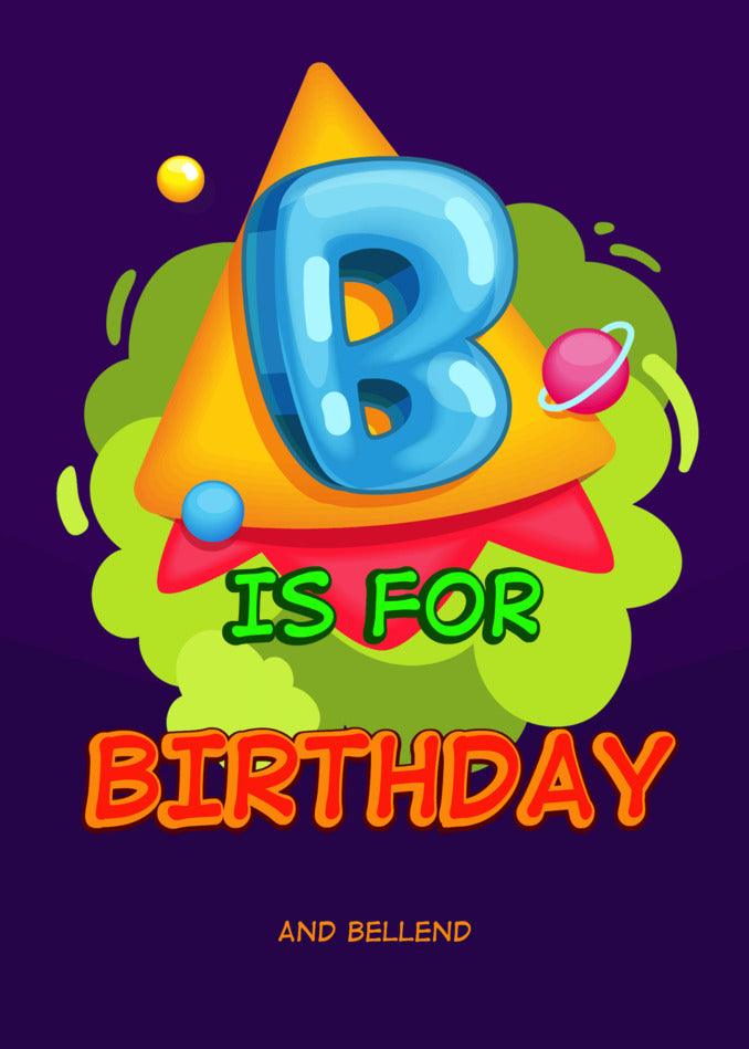 B is for Twisted Gifts - screenshot of a Funny Insulting Birthday Card.