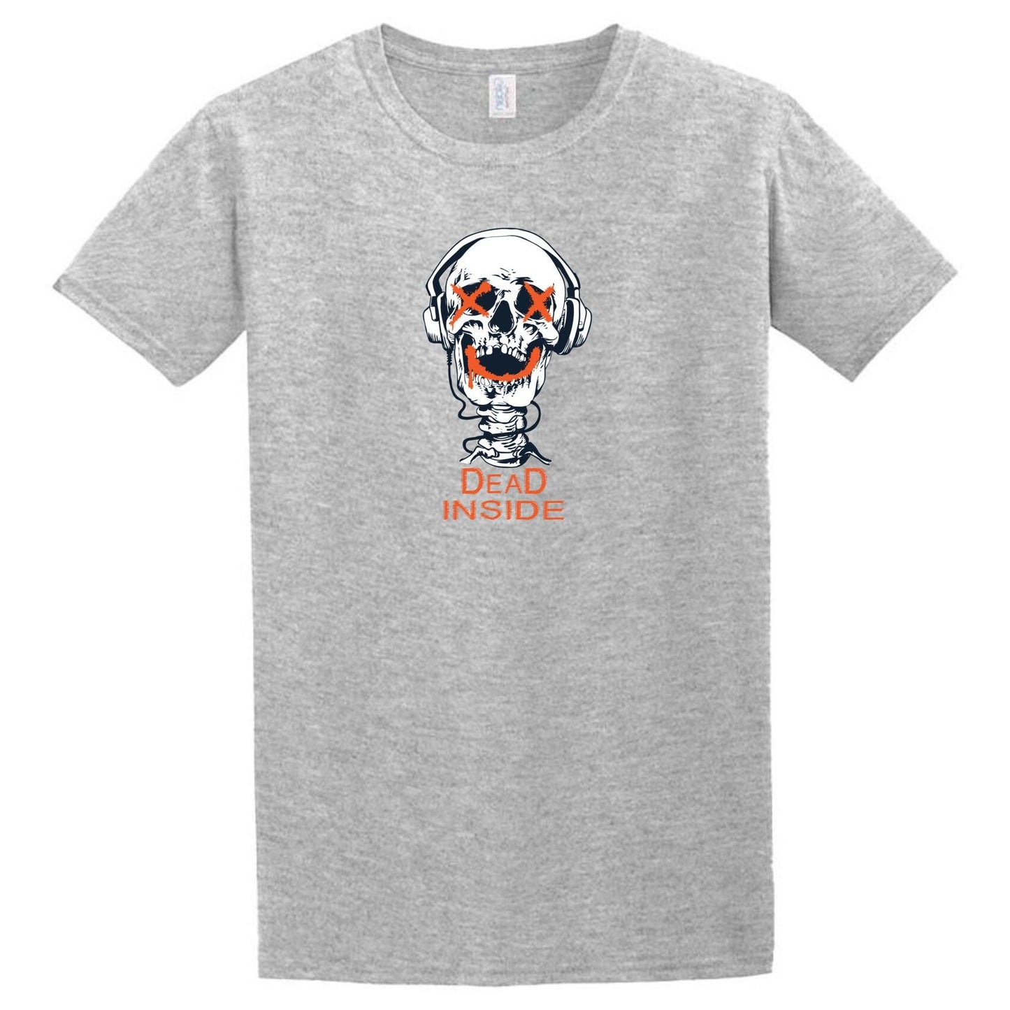 A Dead Inside T-Shirt with an orange skull on it, from Twisted Gifts.