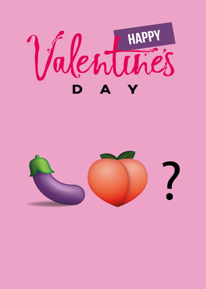 Twisted Gifts' Emoji Love Funny Valentine's Card is a hilarious Valentine's Day card featuring emojis.