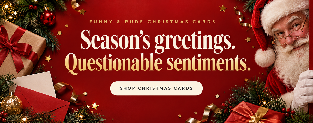 Browse funny and rude christmas cards