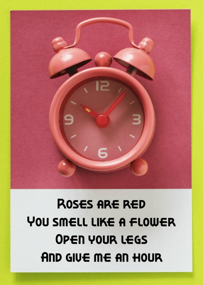 This Give Me An Hour Rude Valentine's Card by Twisted Gifts is perfect for Valentine's Day.
