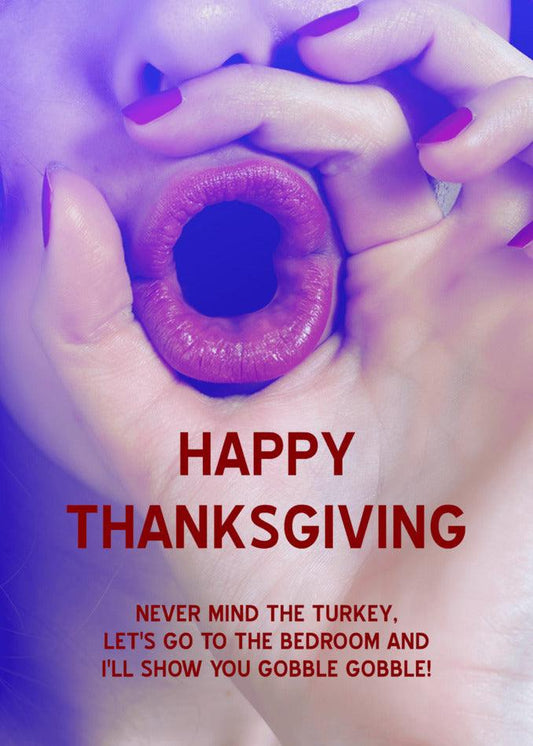 Happy Thanksgiving, forget the turkey and let me show you the Gobble Gobble Rude Thanksgiving Card with Twisted Gifts.
