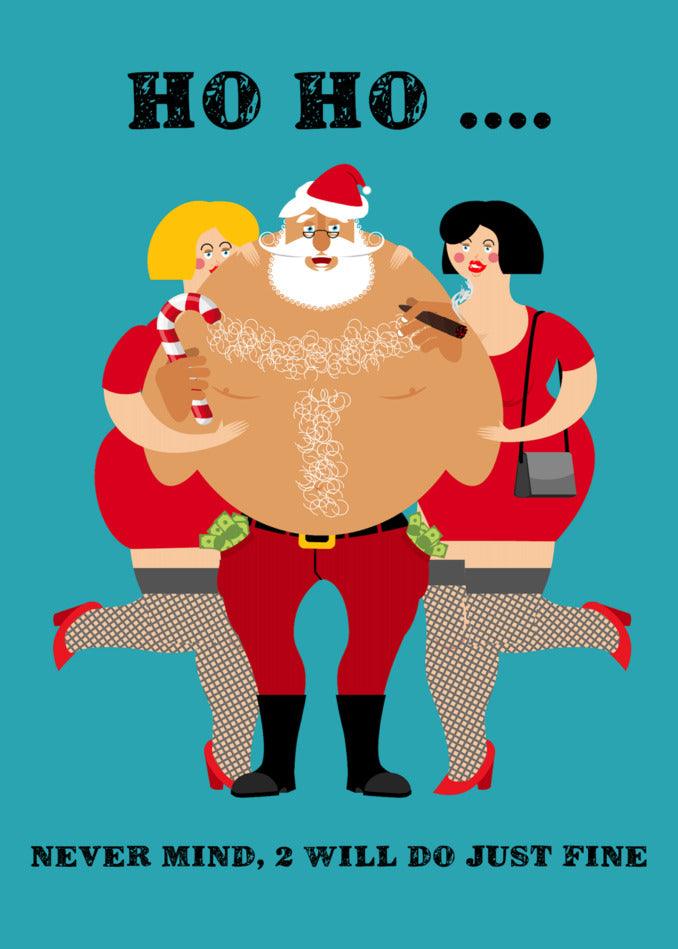 This Ho Ho Rude Christmas Card by Twisted Gifts is sure to delight with its twisted gifts.