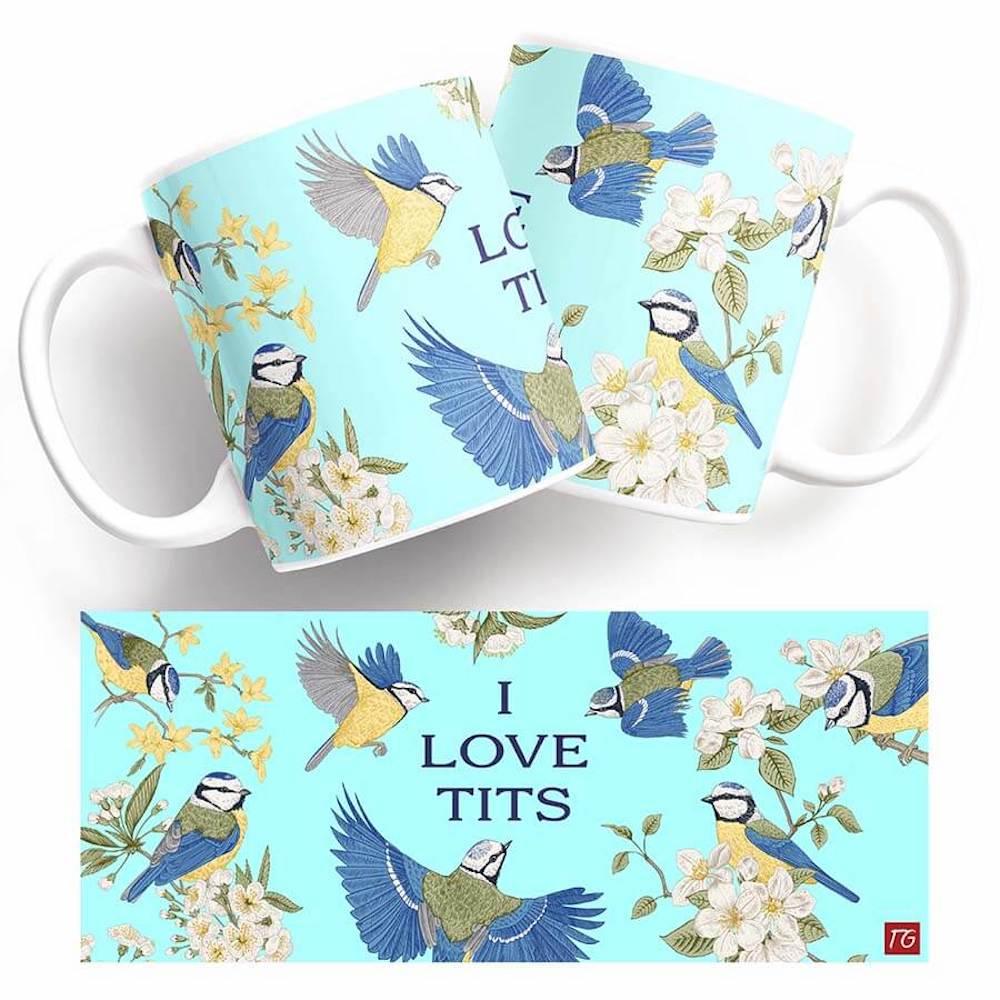 As a birding enthusiast, I can't help but adore this I Love Tits Mug from Twisted Gifts.
