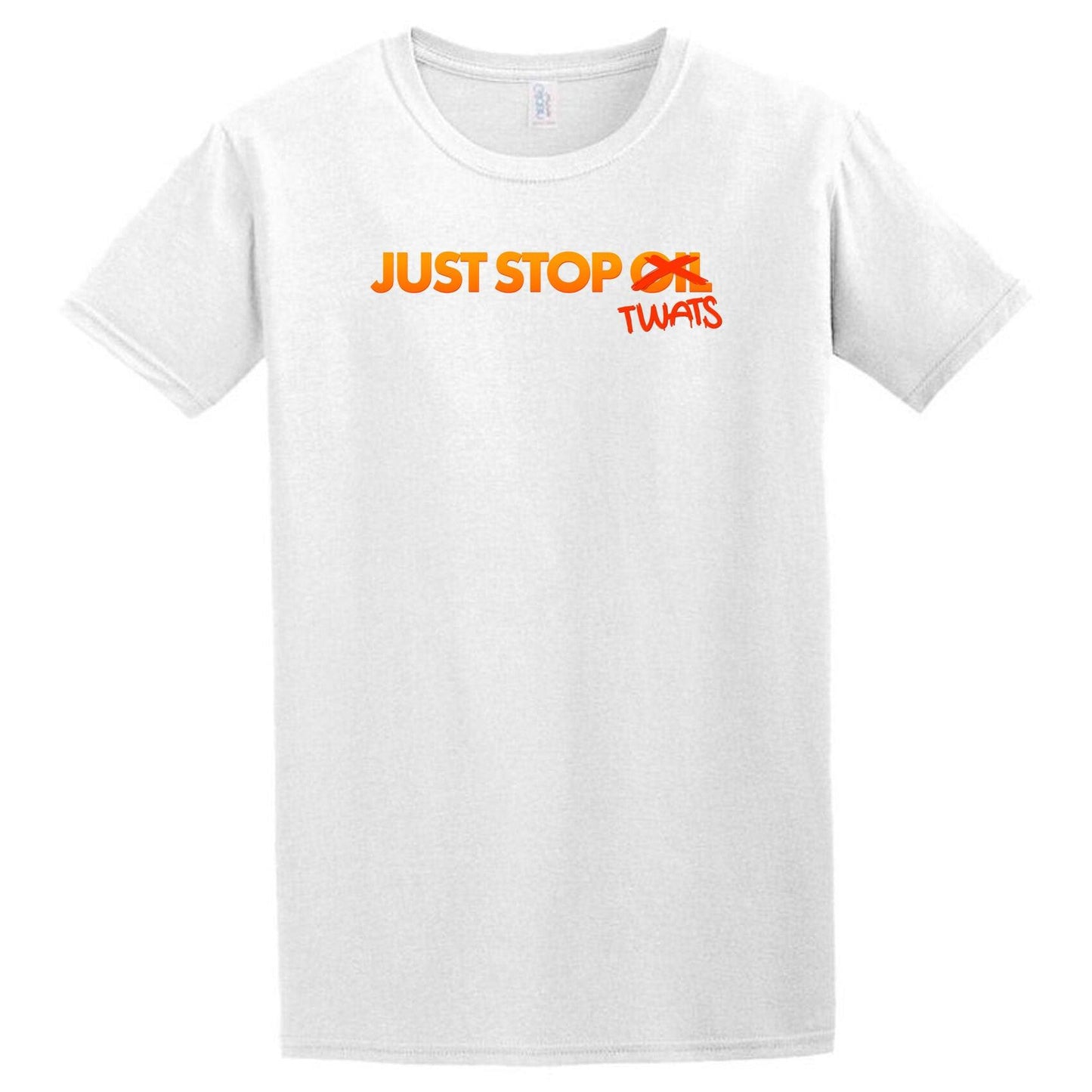 Just stop twats funny t-shirt | white | uk & online