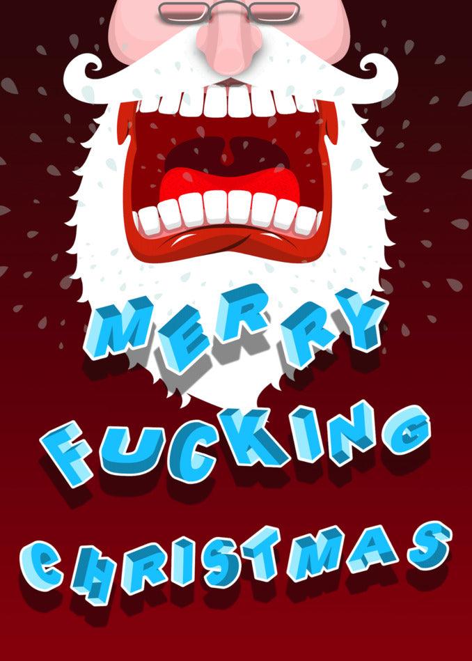 Twisted Gifts' MFC Funny Christmas Card featuring the phrase "Merry Fucking Christmas" - screenshot.
