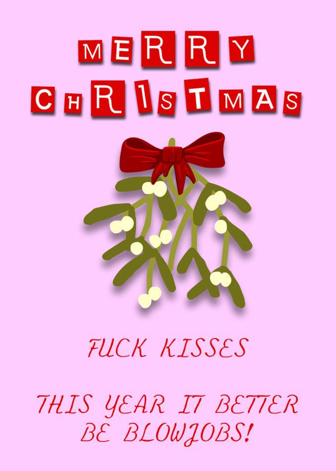 Merry Christmas, this year better be filled with Mistletoe Rude Christmas Cards from Twisted Gifts.