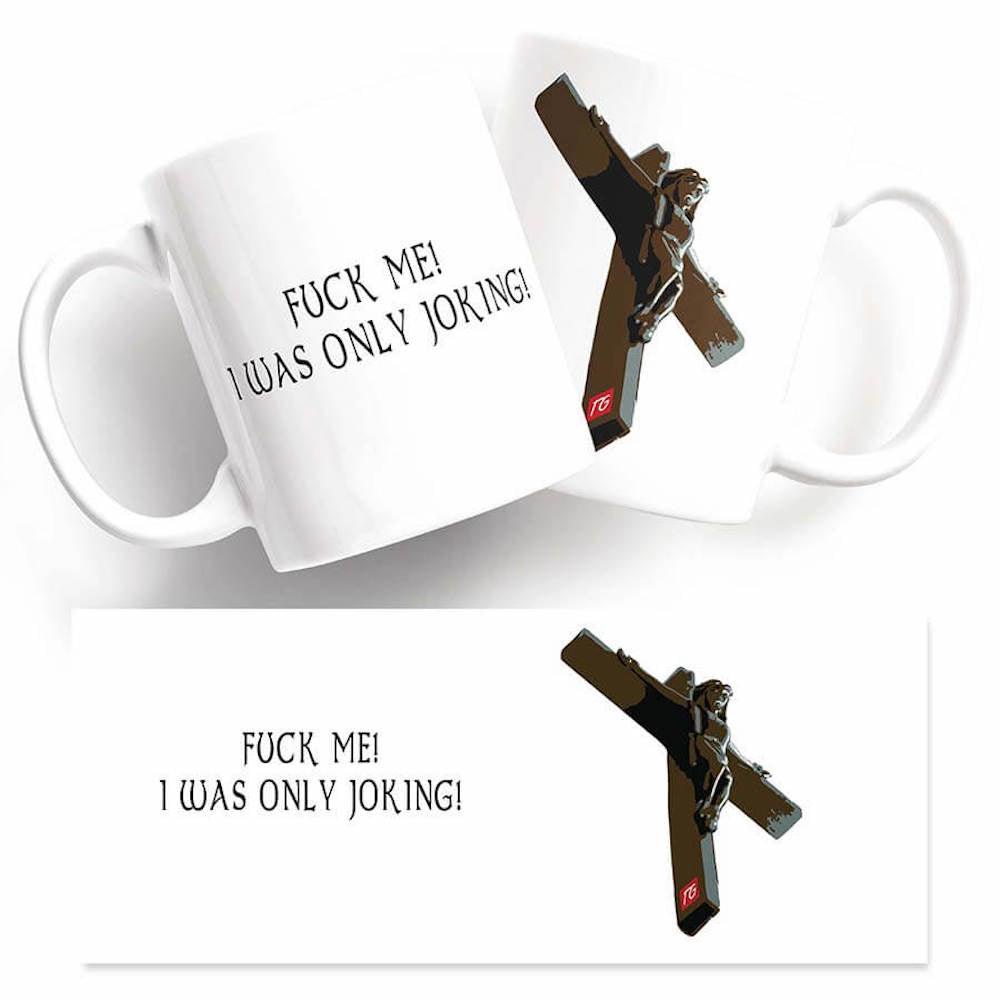This Only Joking Mug from Twisted Gifts features the words "fuck me i'm only young" and is perfect for enjoying hot water or any other beverage. It makes a great addition to your collection of Tw.