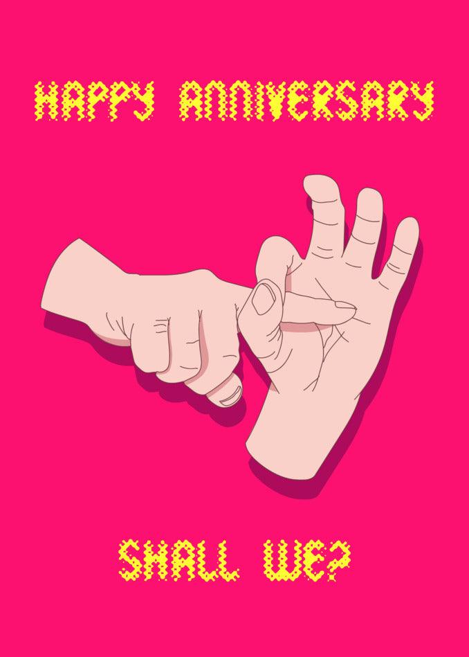 Twisted Gifts presents the Shall We Funny Anniversary Card that will surely make you both laugh and celebrate your special day.