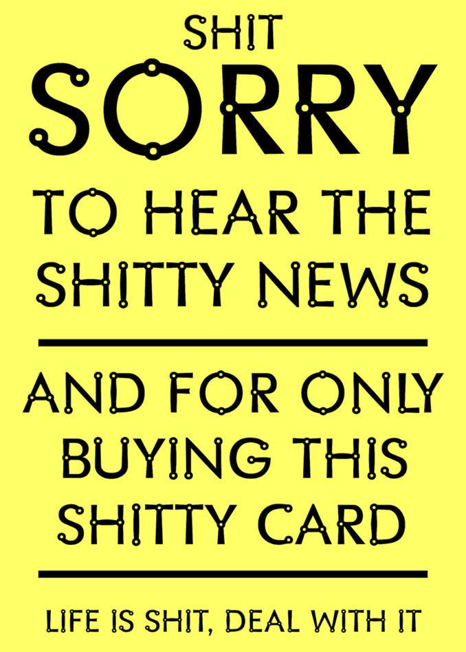Rude Sorry Cards | UK & Online | Twisted Gifts