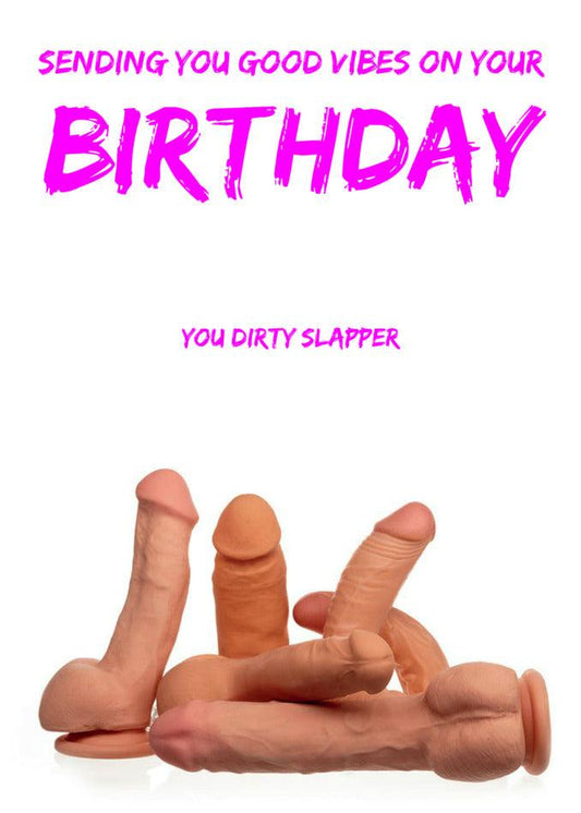 A Slapper Rude Birthday Card with a bunch of Twisted Gifts.