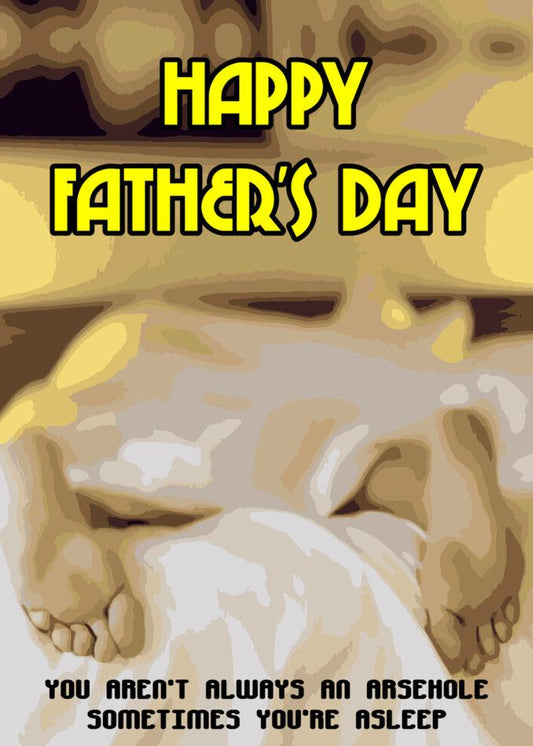 Celebrate Father's Day with a heartfelt Twisted Gifts Sometimes Asleep Insulting Father's Day Card and bring a smile to his face. Skip the ordinary gifts and explore our unique selection of Twisted Gifts to make this day even more special.