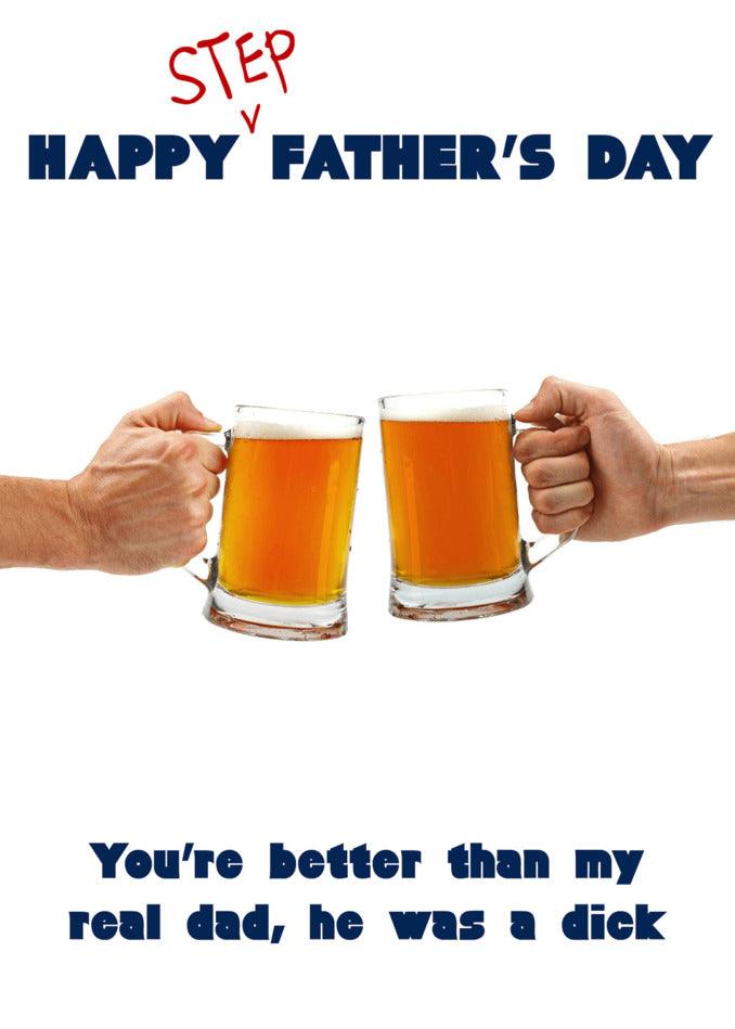 Celebrate Father's Day with a heartfelt Step Dad Is Better Funny Father's Day Card from Twisted Gifts. Show your appreciation and love for your step dad with this special Father's Day card.