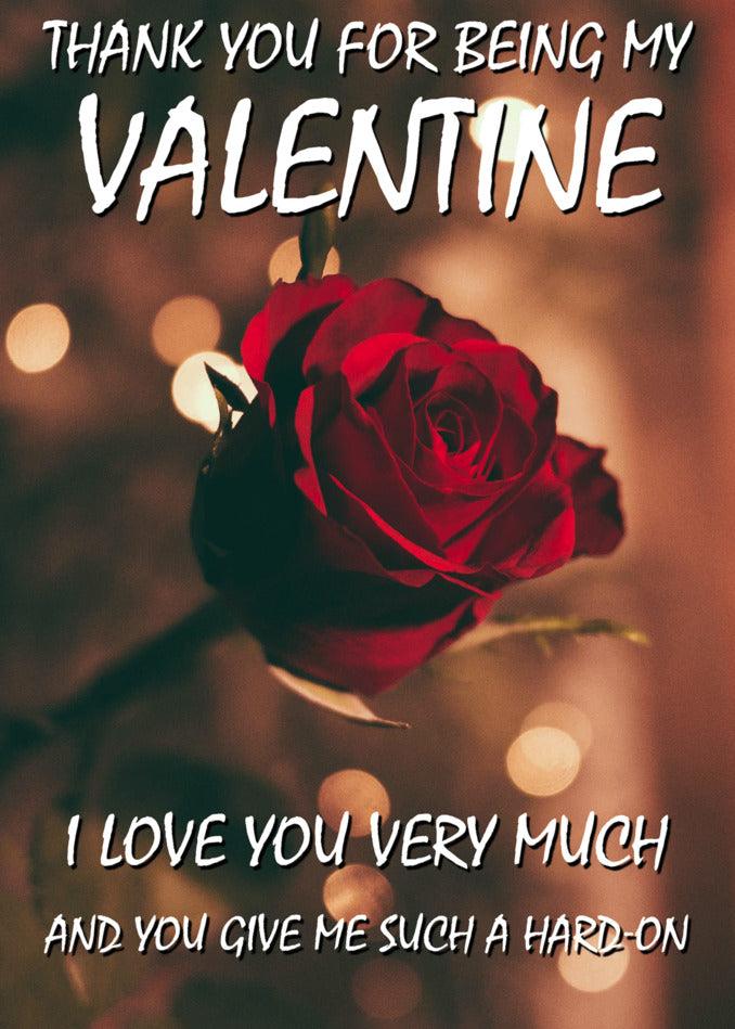 Twisted Gifts' Thank You Rude Valentine's Card: Thank you for being my funny valentine. I love you very much and enjoy giving you a hard time at times.