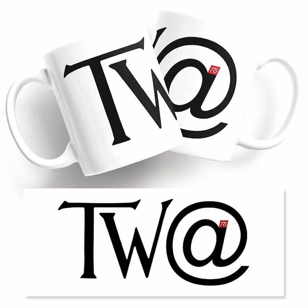 Two Tw@ mugs from Twisted Gifts that amuse and delight.