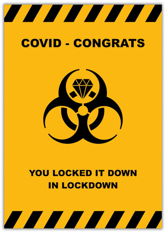 congratulations Covid congrats image of diamond in a lock