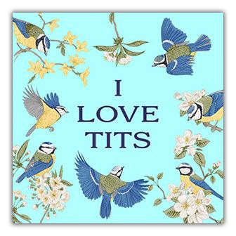 I love Twisted Gifts' I Love Tits Coaster.